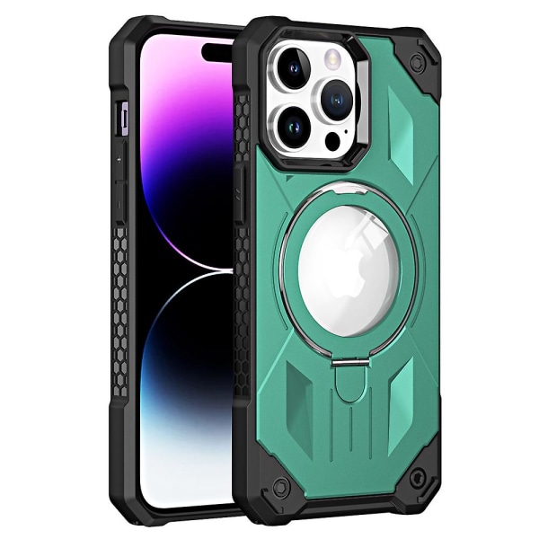 Case för Iphone 14 Pro Anti-drop magnetiskt phone case Pc+tpu cover Green