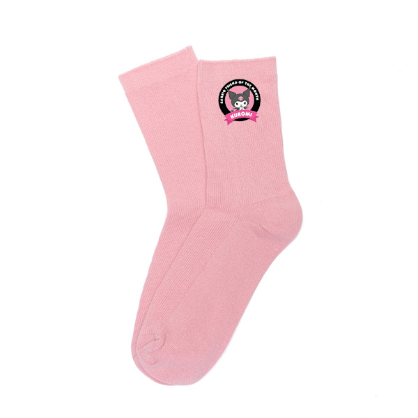 Kuromi strumpor Barns strumpor Rosa lång tub ~ 3