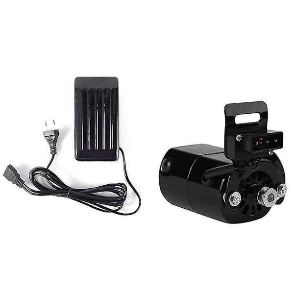 Hem Symaskin Motor Fotpedal 220v 180w 0.9a Old Style elektrisk symaskin Motor + Kontr null none
