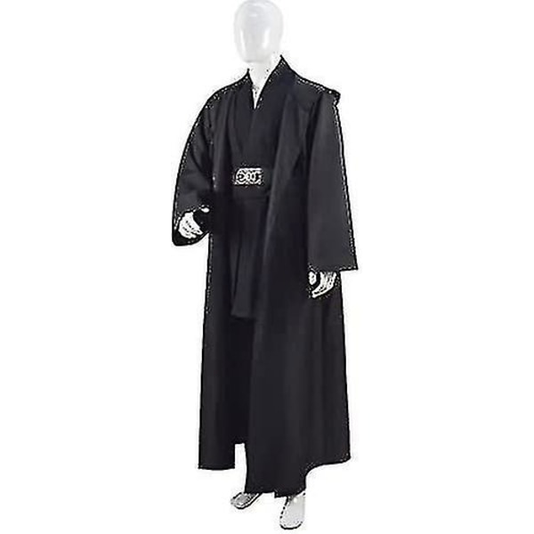 Vuxen Tunika Kostym För Jedi Outfit Skywalker Halloween Cosplay Kostym Huvrock Kappa Full Set Uniform Tre versioner White XX-Large