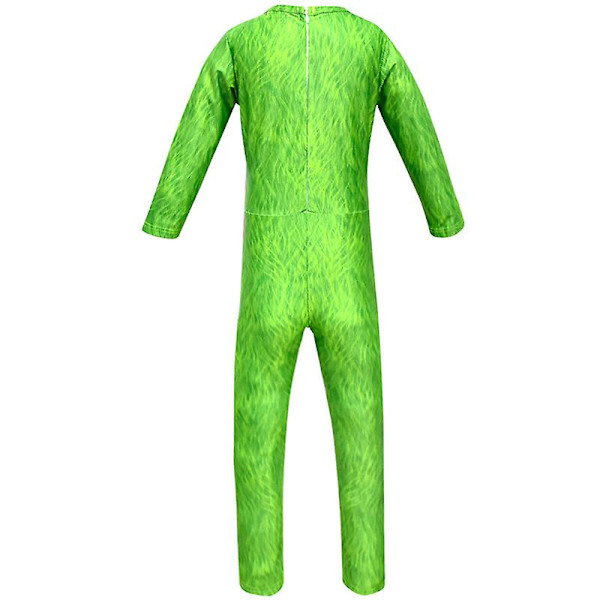 The Grinch Cosplay Kids Christmas Party Costume Outfit Jumpsuit Xmas Fancy Dress Up Set 12-13 Years