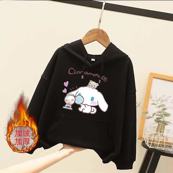 Sanrioed Plysch Anime Cinnamoroll Melodi Tecknad Barntröja Kawaii Baby Boy Girl Sweatshirt Pullover Rock Barn Kläder Present 110 BM-13ZSADF