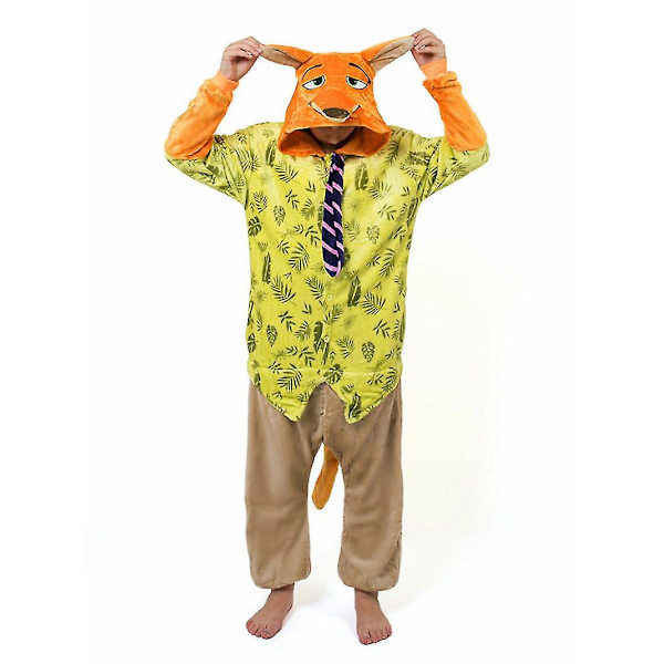 Xmas Nick Judy Sloth Zootopia Onesiee Kigurumi Fancy Costume Pyjamas Sleep Wear_l_y Nick-Fox L(170CM-180CM)