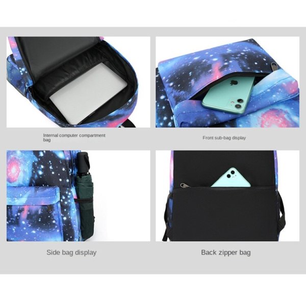 Poppy Play Time High School Ryggsäck Starry Sky Powder F2 The single shoulder bag