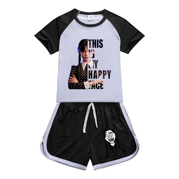 Wednesday Addams Printed Sports Set YD1 140cm