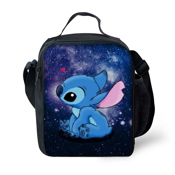 Lilo And Stitch Kids Lunch Box Bag, Återanvändbart matpaket för picknickskola, varma eller kalla snacks & Bento lådor presenter F