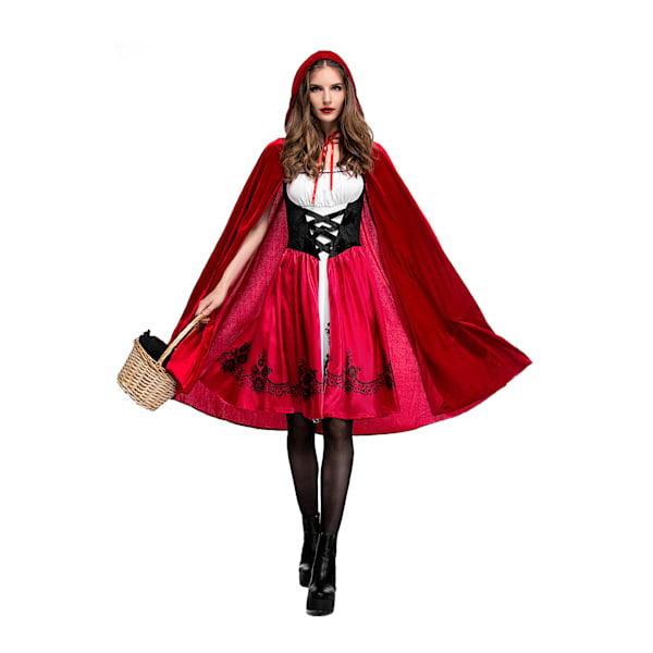 Färg europeisk och amerikansk Halloween Lilla Rödluvan kostym Vuxen cosplay festdräkt europeisk och amerikansk Amazon Rekommenderad Red XXL