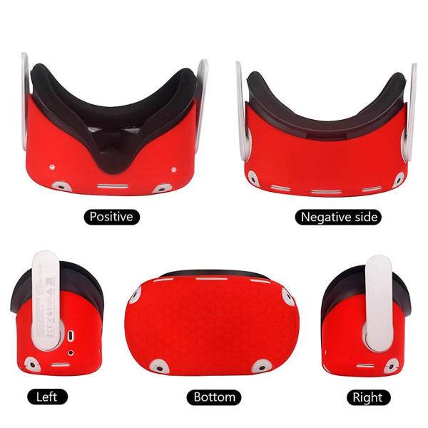 Nytt cover kompatibelt Oculus Quest 2 Vr Touch Controller Handtag Grip Case Silikon Fullt skyddande kompatibel Oculus Quest2a White none