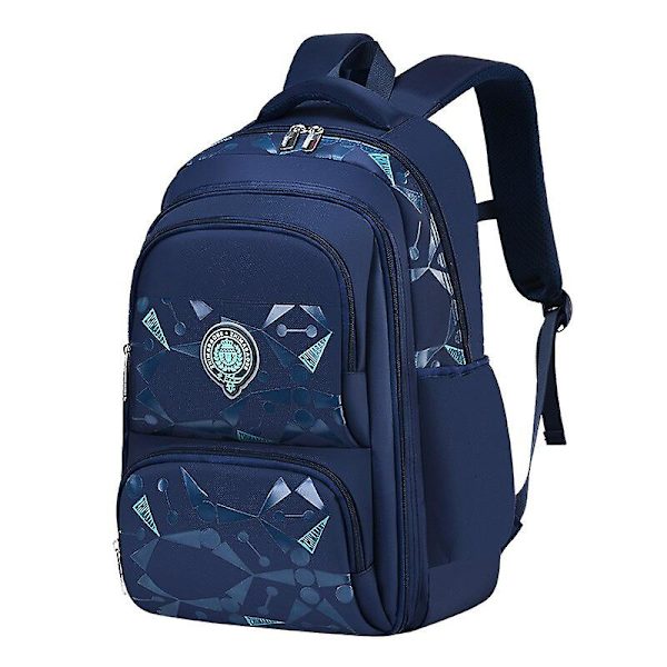 Klass 3-6 vattentät barn skolväskor pojkar grundskole ryggsäckar ortoped högstadie skolväska mochila infantil Black large