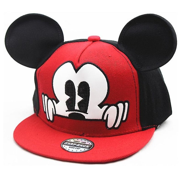 Barn Baseball Cap 3d Musse Pigg Minnie Mesh Solskydd Trucker Hatt För Pojke Flicka A Red