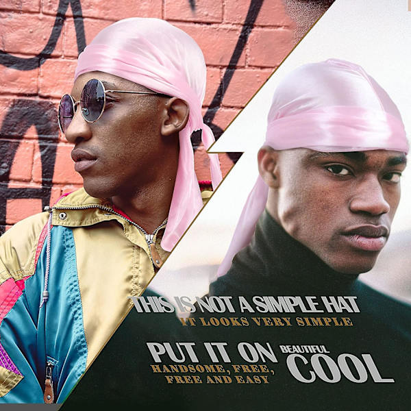 Silk Durag Lättvikt Bekväm Andas Fashionabla Du Rags Durag Wave Cap för män och kvinnor