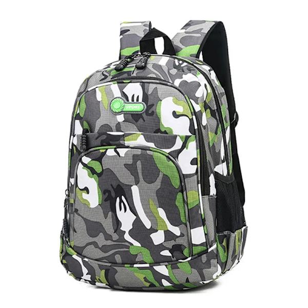 2 Storlekar Kamouflage Vattentät Skolväskor för Flickor Pojkar Ortopediska Barn Ryggsäck Barn Bokväska Mochila Escolar Skolväska red large