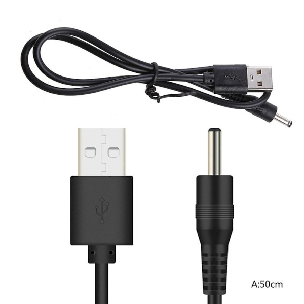 USB To Dc 3.5v laddningskabel Byte till Foreo Luna/luna 2/mini/mini 2/go/luxe Ansiktsrengöring USB laddarsladd 100cm 0.5m