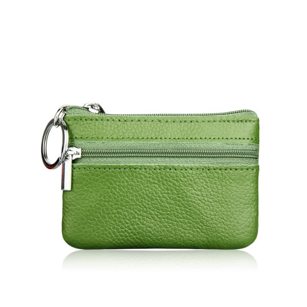 Mäns och kvinnors plånbok med dragkedja, handväska, plånbok grön