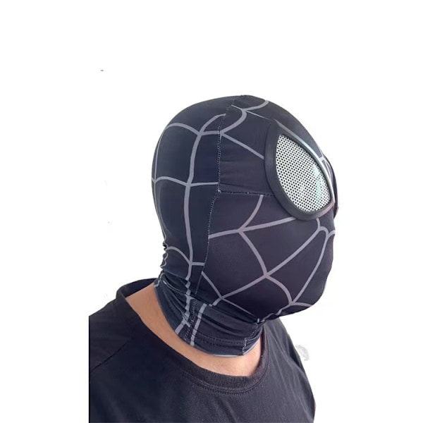 Spider-Man huvudbonad barn normal hjärta mask expedition Halloween mask miles stål nät röd TikTok samma stil Miles children's lens Zipper style