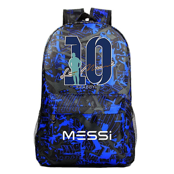 Messi Skolryggsäck Reseryggsäck Tonåring Flicka Pojkar Laptop Multifunktionsryggsäck Wateroof Mochila Mujer style 32 none