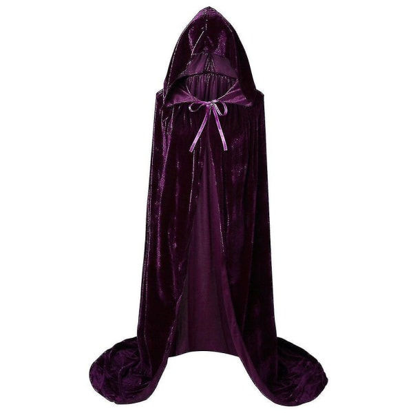 Sanderson Sisters Cape Mary Sarah Winifred Kostym Jul Vuxna Barn Medeltida mantel W W Purple1 XL 140*160cm *
