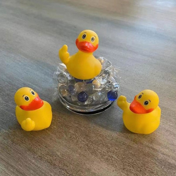 Rubber Duck The Finger, Car Dashboard Duck Decor, Duck Bath Toys Cute Float Badkar Duck P null none