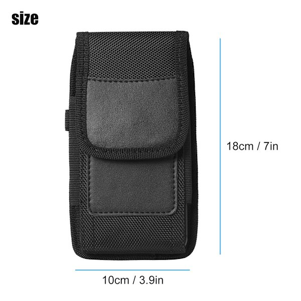 Case, TSV-bältesklämma Nylon Telefonficka Bärväska Passar för iPhone 13 12 11 Pro Max, XR, XS, Samsung Galaxy S20 Ultra,