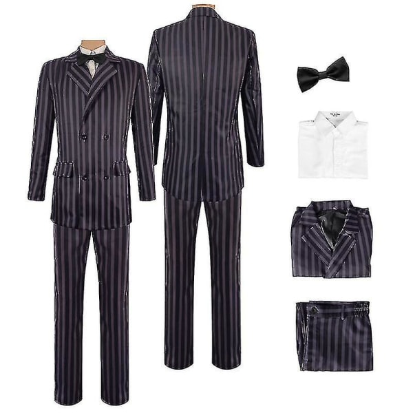 Gomez kostymer för vuxna 4-pack Addams familj cosplay kostym herrkostym  Halloween outfit Black XL 82fc | Black | XL | Fyndiq