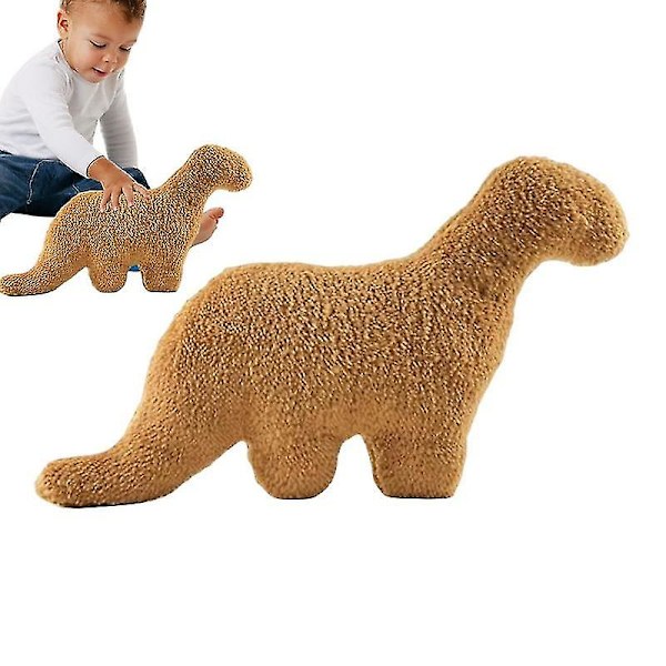 Dino Nugget Kudde Dinosaur Chicken Plysch Mjuka Nuggets För Födelsedagspresenter L Brontosaurus
