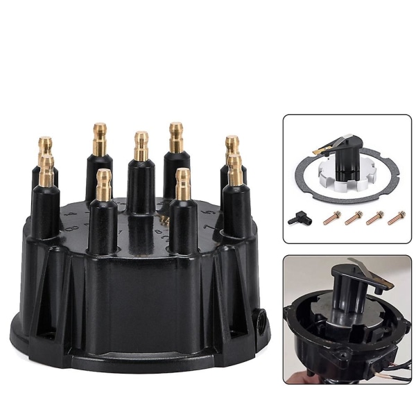 Cap 187523 805759q3 För Mercruiser Engine V8 5.0l Med Iv Och V Hei-tändning Black none