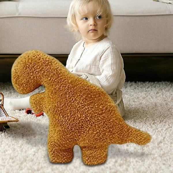 Dino Nugget Kudde Dinosaur Chicken Plysch Mjuka Nuggets För Födelsedagspresenter L Brontosaurus
