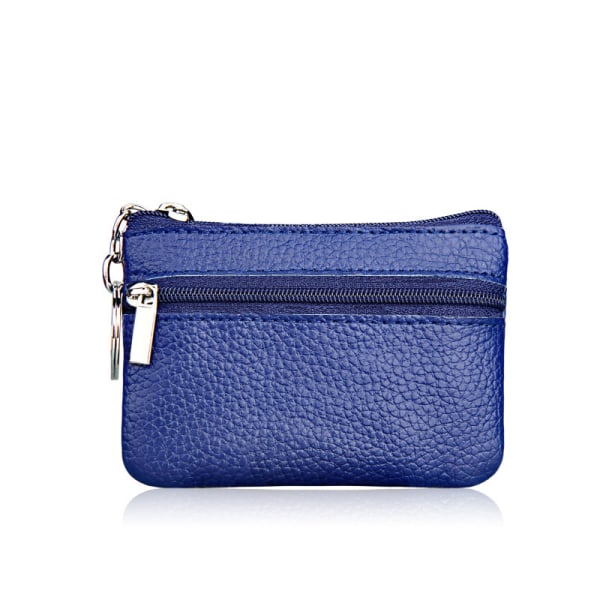 Mäns och kvinnors plånbok med dragkedja, handväska, plånbok blå