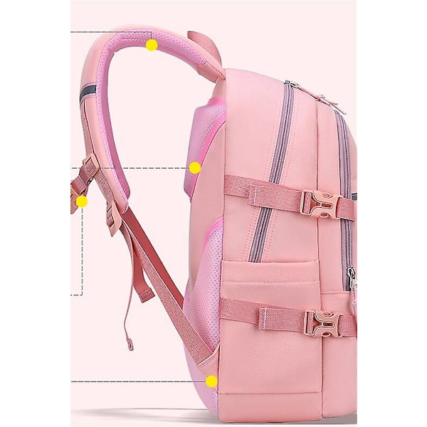 Nytt mode tjejer vattentäta skolväskor för lätta barn ryggsäck skolväska utskrift barn skolryggsäckar mochila Beige