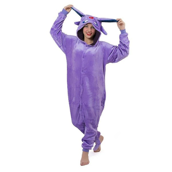 Disney seriefigurer Unisex Onesiee Fancy Dress Kostym Huvtröjor A Purple Smurf M(160CM-170CM)