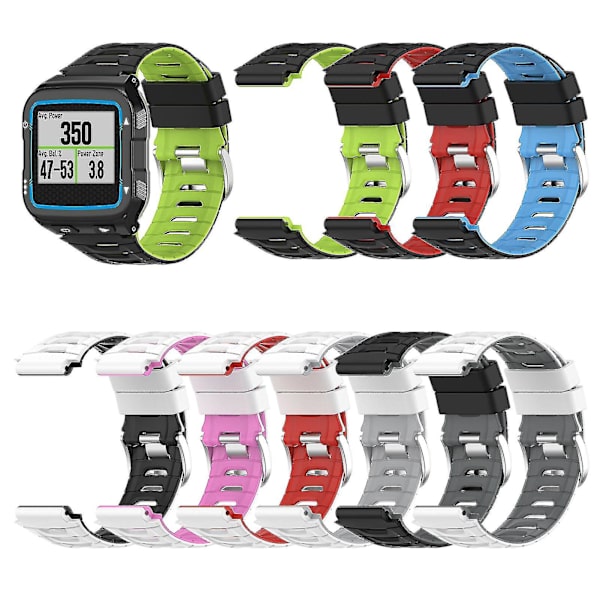 Watch Mjukt justerbart silikon Bekvämt watch för Garmin 920xt White and Pink none