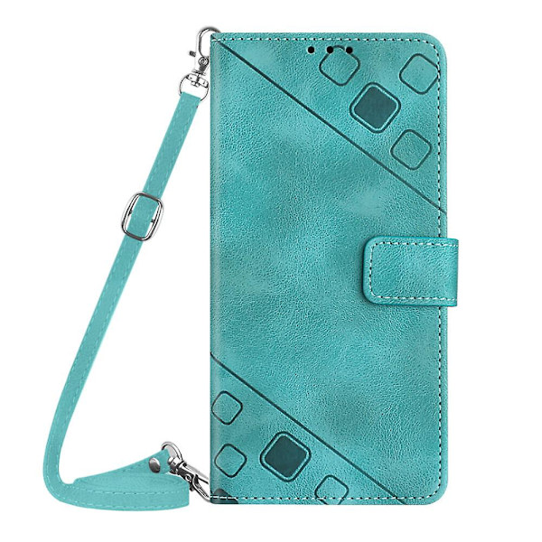 Case till Ipod Touch 7 med långhalsband Läder Flip Cover Kompatibel med Ipod Touch 7 Case Green