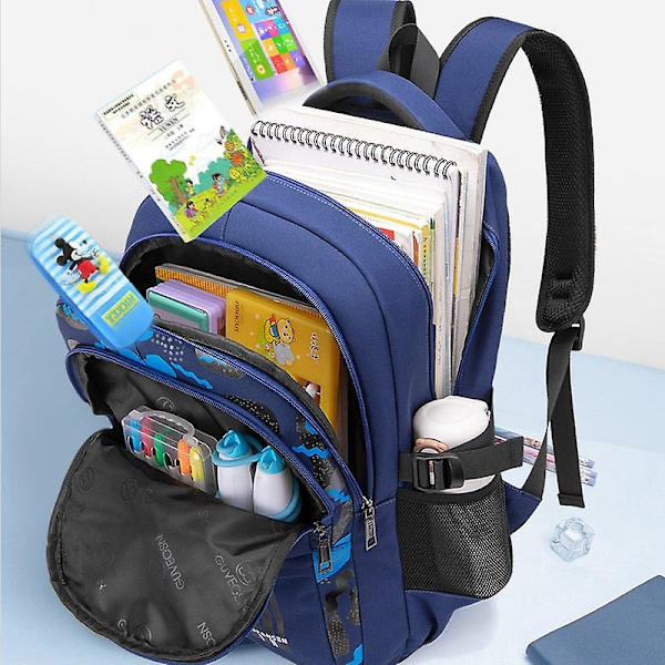 Vattentät barnryggsäck pojkar flickor grundskoleväska ortopedisk barnryggsäck med stor kapacitet mochila infantil Green set none