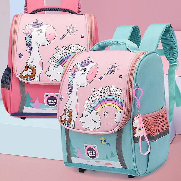 Söt dinosaurie barn grundskoleryggsäck 1 årskurs sac a dos pack pojkar tecknade skolväskor för barn väskor mochila hombre Large dark purple none