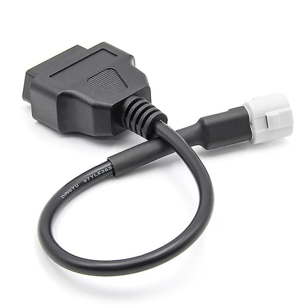 Obd motorcykelkabel för Yamaha 3-stifts pluggkabel diagnoskabel 3-stift till obd2 16-stiftsadapter black none