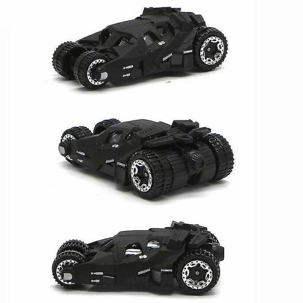 Set med 6 Batmobile billeksaksfordon metall null none