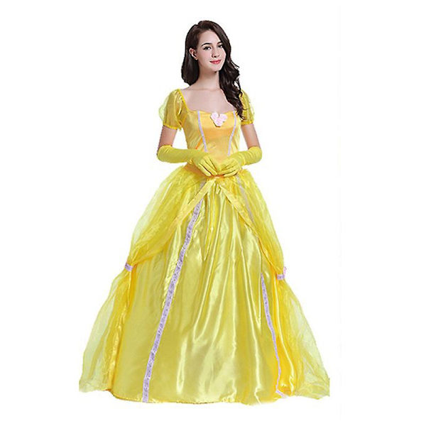 Prinsessdräkt för kvinnor, balklänning för flickprinsessan, Halloweenkostym för vuxen Q8 2XL