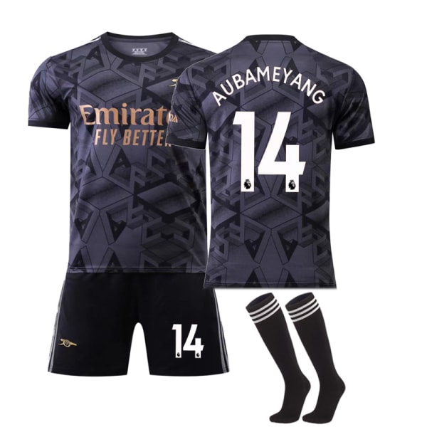 Arsenal Away 22 23 Fotbollsväska Set NO.14 AUBAMEYANG 18(100-110cm)