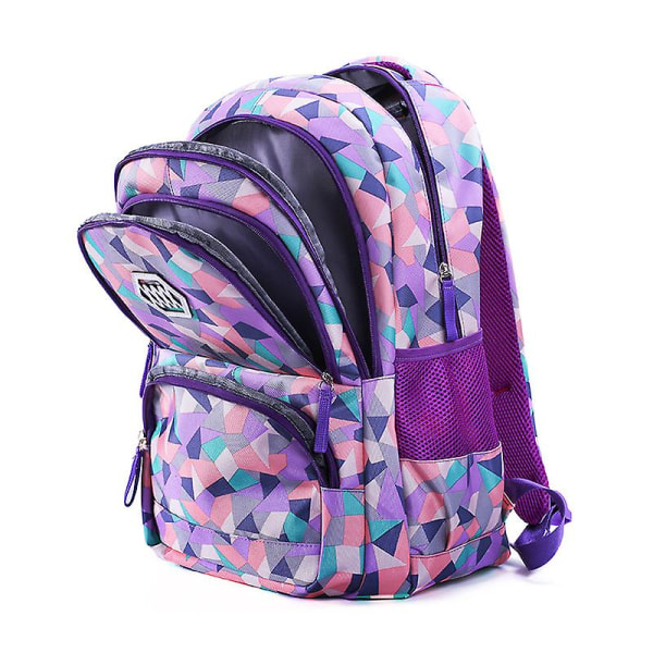 Skolväska Laptop Reseryggsäck Stor kapacitet Daypack för mellanstadieelever tonåringar Purple