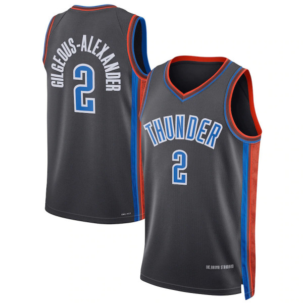 2023 New Season NBA City Edition Jersey OKC NO. 2 XL
