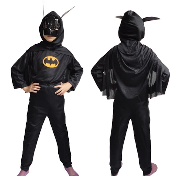 Hjälteprestandakläder rollspel cosplay fint utförande Black Zorro L