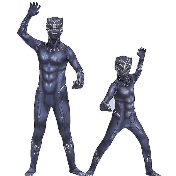 Barn Vuxen Black Panther Cosplay Kostym Superhjälte Fancy Dress Panther: Wakanda Forever 110 A