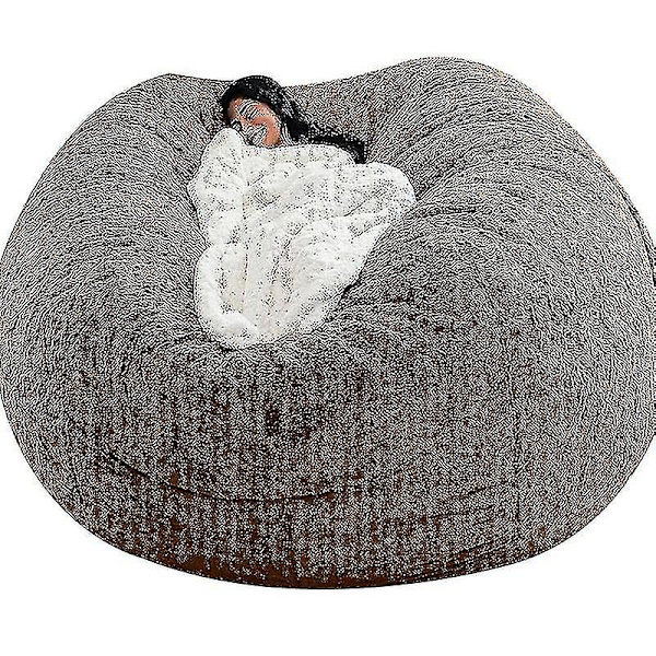 Lazy Sofa Bean Bag Bean Bag Cover Stol Kudde Coffee 135*65CM
