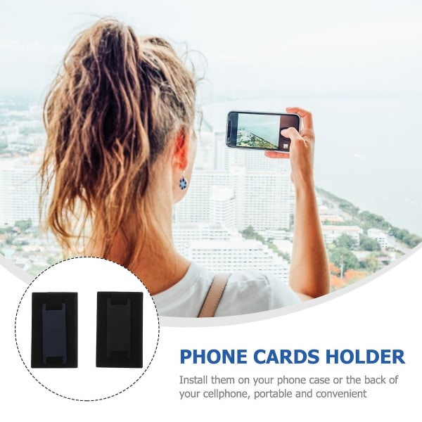2 st Multitool Plånbok Telefonkort Hållare Mobiltelefon Plånbok Läder Phone case Plånbok Telefonficka Assorted Color 9.5X6X0.3CM
