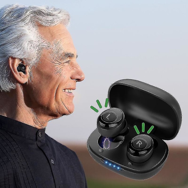 Bluetooth hörapparat Uppladdningsbar osynlig hörapparat-app Digital ljudförstärkare för dövhet Trådlös Aparelho Auditivo null none