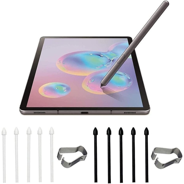 Ersättningsspetsar, pennspetsar S pennspetsar för Samsung Galaxy Tab S6 Lite S6/s7/s7+ Note10/note20 spetsar (svart) null none