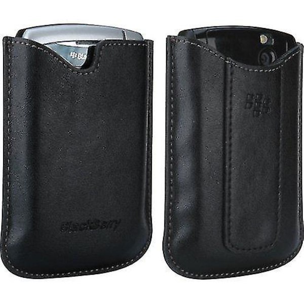 Officiell BlackBerry Leather Pocket Case -fodral - HDW-14090-002 (bulkförpackad) HDW-14090-002 Black