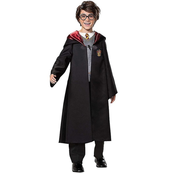 Barn Pojkar Flickor Harry Potter Cosplay Kostym Hermione Granger Gryffindor Uniform Fancy Dress Up Kostymer Boy 5-7Y