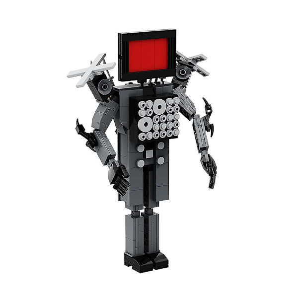 Gobricks Moc Skibidi Toalett Man Monitor Byggklossar Speakerman Ljud- och kameramannen Skidvideo Eyelet Kamera Man Leksaker T5