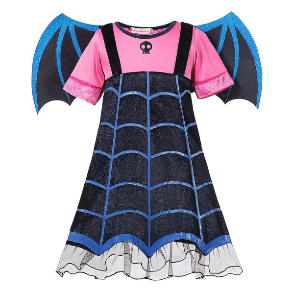 Vampirina Cosplay Klänning Flicka Barn Prinsessan Klä upp Jul Halloween Dräkt Barn Karneval Fest Utklädnad Vampyr Christmas 16 3T  Size 120